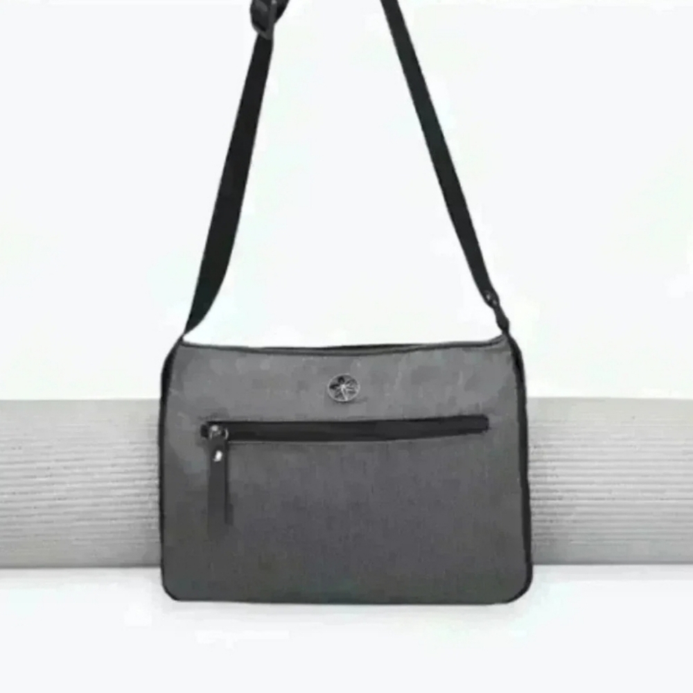 Wander Yoga Mat Gray Crossbody Bag